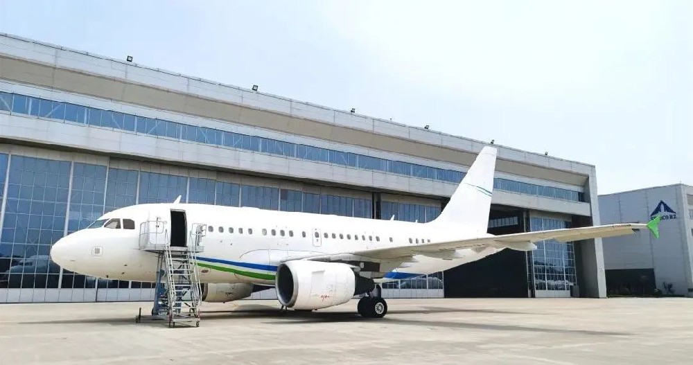 日照山太完成ACJ318公務機輔助中央油箱拆裝及測試工作